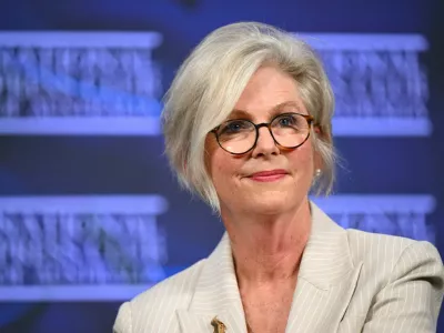 Independent member for Indi Helen Haines reacts during an address at the National Press Club in Canberra, Australia, February 14, 2025. AAP/Lukas Coch/ via REUTERS  ATTENTION EDITORS - THIS IMAGE WAS PROVIDED BY A THIRD PARTY. NO RESALES. NO ARCHIVE. AUSTRALIA OUT. NEW ZEALAND OUT. NO COMMERCIAL OR EDITORIAL SALES IN NEW ZEALAND. NO COMMERCIAL OR EDITORIAL SALES IN AUSTRALIA. REFILE - ADDING HEADLINE