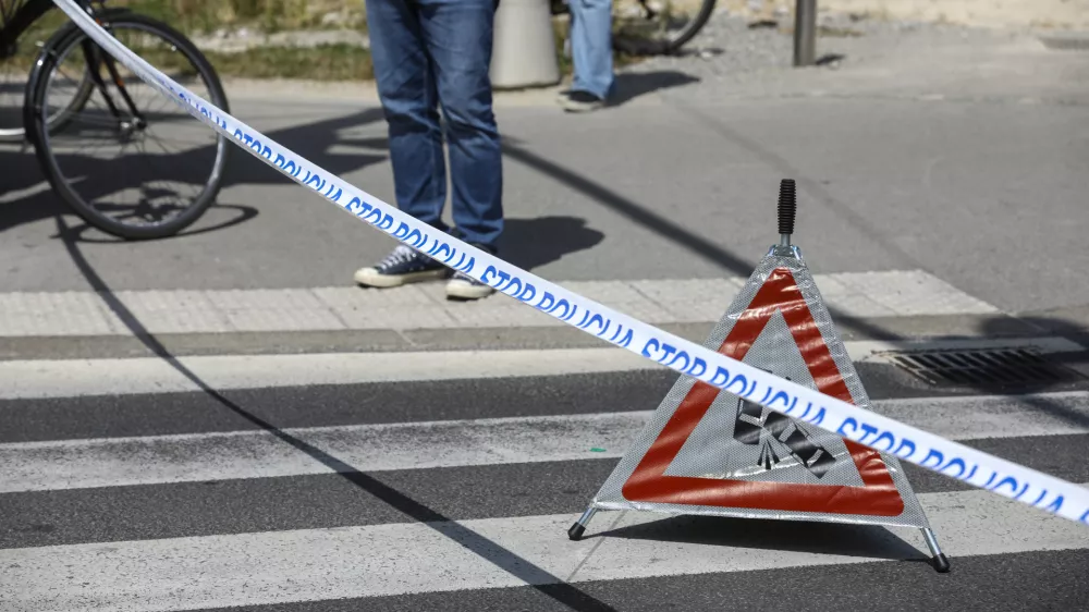 05.06.2025 - Simbolična fotografija Policija - prometna nesreča - policijski trakFoto: Luka Cjuha