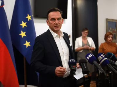 16.01.2026 -izjava za medije po koncu posveta socialnih partnerjev glede dviga minimalne plačeMarjan Trobi&scaron;Foto: Tomaž Skale