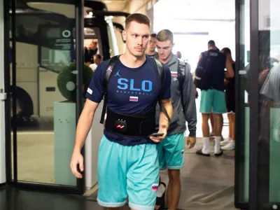 - Gregor Glas- 01.08.2023. Odprti trening slovenske mo&scaron;ke ko&scaron;arkarske reprezentance pred prijateljsko tekmo, pred Svetovnim prvenstvom, z Grčijo.//FOTO: Bojan Velikonja