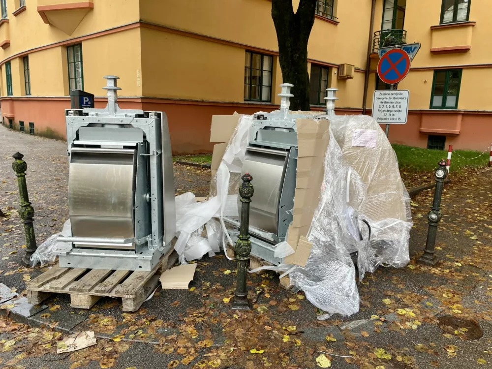 Ljubljana, podzemni zbiralniki, odpadki, smeti, Voka Snaga, Poljanski nasip