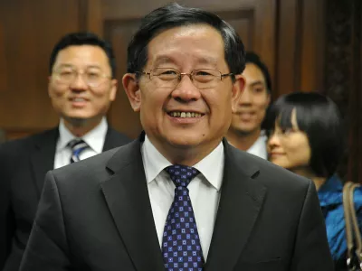 China's Minister of Science and Technology (MOST) Wan Gang arrives for a bilateral meeting with US Commerce Secretary Gary Locke July 20, 2010 at the Commerce Department in Washington, DC.,Image: 77052208, License: Rights-managed, Restrictions:, Model Release: no 