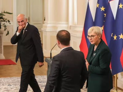- Janez Ivan Jan&scaron;a, Predsednik Vlade RS,- Nata&scaron;a Pirc Musar, Predsednica RS,- 17.06.2026. Sprejem 16. Vlade Republike Slovenije pri Predsednici Republike Slovenije Nata&scaron;i Pirc Musar.//FOTO: Bojan Velikonja