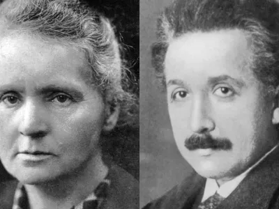 Marie Curie, Albert Einstein