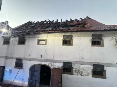 Ptuj.Intervencija ob pozaru na Ptuju.Foto: Dzenana Kmetec