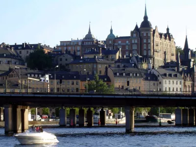 stockholm &scaron;vedska most morje cerkev