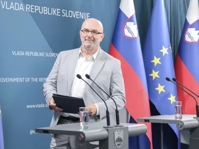 Sebastjan Jeretič- 19.06.2026 - novinarska konferenca vlade RS ob 35. obletnici samostojnosti in neodvisnosti//FOTO: Jaka Gasar