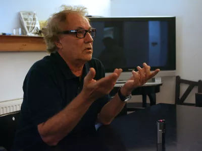 Lordan Zafranovič, hrva&scaron;ki režiser, producent, scenarist, avtor dokumentarne serije Tito - Zadnje priče oporoke//FOTO: Tomaž SkaleOPOMBA: ZA OBJAVO V PRILOGI &ndash; DNEVNIKOV OBJEKTIV - INTERVJU 2012