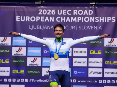 07.10.2026.  Primož Roglič. Člani Evropsko prvenstvo v kolesarstvu Slovenijaz 2026. &Scaron;enčur. 