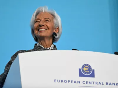 FILE PHOTO: European Central Bank (ECB) President Christine Lagarde reacts as she addresses the press following the ECB's Governing Council meeting, at the ECB headquarters in Frankfurt, Germany, March 19, 2026. REUTERS/Jana Rodenbusch/File Photo