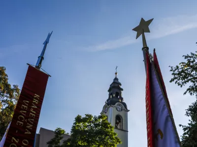 Prapor&scaron;čaki, cerkev in NOB- 10.09.2020 - Stalna razstava Sv. Urh v času druge svetovne vojne (1941&ndash;1945) v prenovljeni stavbi nekdanji mežnariji, ki je bila po dolgotrajnem postopku denacionalizacije leta 2015 vrnjena v last Mestni občini Ljubljana, //FOTO: Bojan Velikonja