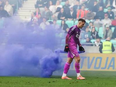 - Ažbe Jug, - 08.03.2026. 1. liga Telemach v nogometu. NK Olimpija - NK Maribor, derbi.//FOTO: Bojan Velikonja