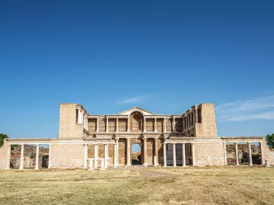 Scenic views of Sardis or Sardes which was an ancient city best known as the capital of the Lydian Empire, Sart, Manisa