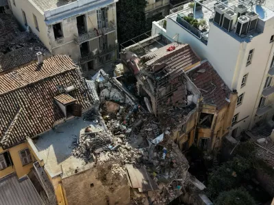 Pogled na posledice eksplozije z vi&scaron;ine. / Foto: Profimedia
