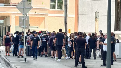 Miami, FL Supporters of Andrew and Tristan Tate gathered outside the Federal Courthouse in Miami, Florida, to show their support for the brothers and hear from their attorneys. The extradition hearing was postponed until August 27.  *UK Clients - Pictures Containing Children Please Pixelate Face Prior To Publication*,Image: 1122755059, License: Rights-managed, Restrictions:, Model Release: no, Pictured: Supporters, Andrew Tate, Tristan Tate 