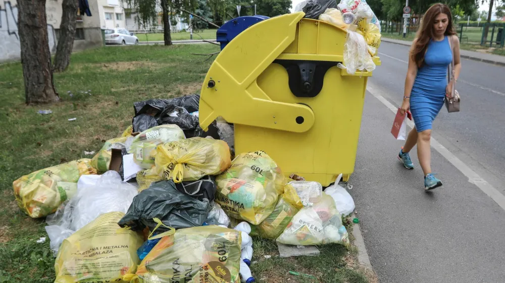 V zahodnem delu Zagreba je tole običajen prizor.