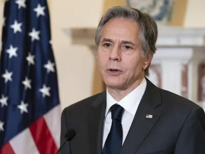 Secretary of State Antony Blinken speaks on the release of the 2021 International Religious Freedom Report, at the State Department, Thursday, June 2, 2022, in Washington. (AP Photo/Alex Brandon)