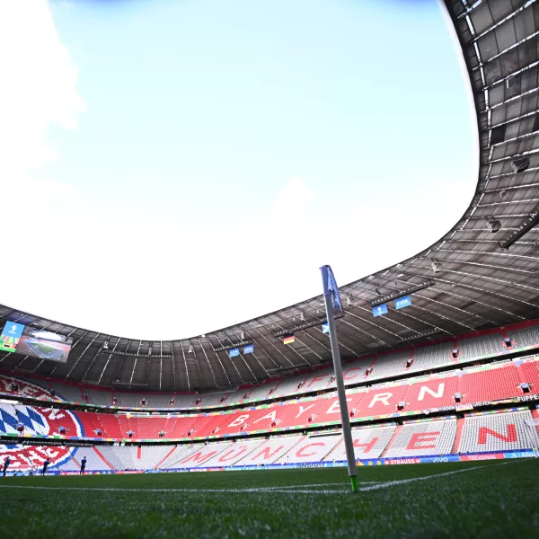 14 June 2024, Bavaria, Munich: A general view into the Munich Football Arena ahead of the UEFA Euro 2024 group A soccer match between Germany and Scotland. Photo: Tom Weller/dpa