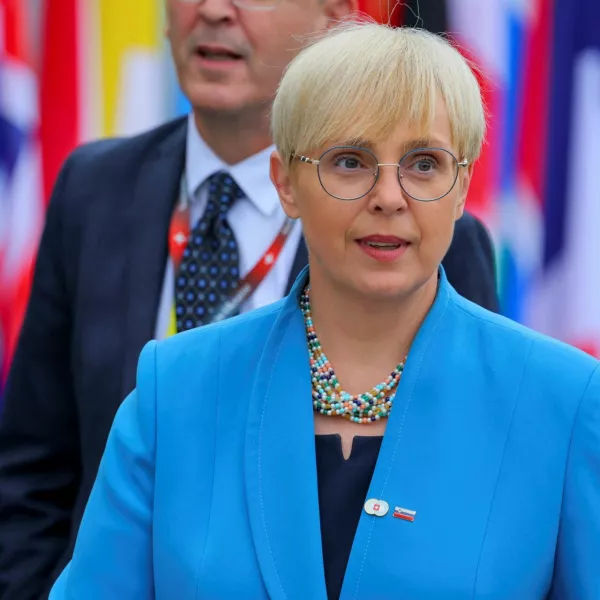 Slovenian President Natasa Pirc Musar attends the opening ceremony of the Summit on Peace in Ukraine at the Buergenstock Resort in Stansstad near Lucerne, Switzerland, June 15, 2024. REUTERS/Denis Balibouse/Pool