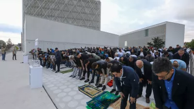 16.6.2024 osrednja bajramska slovesnost ob kurban bajramu, vodil jo bo mufti Nevzet Porić; Muslimanski kulturni center.Foto: Luka Cjuha