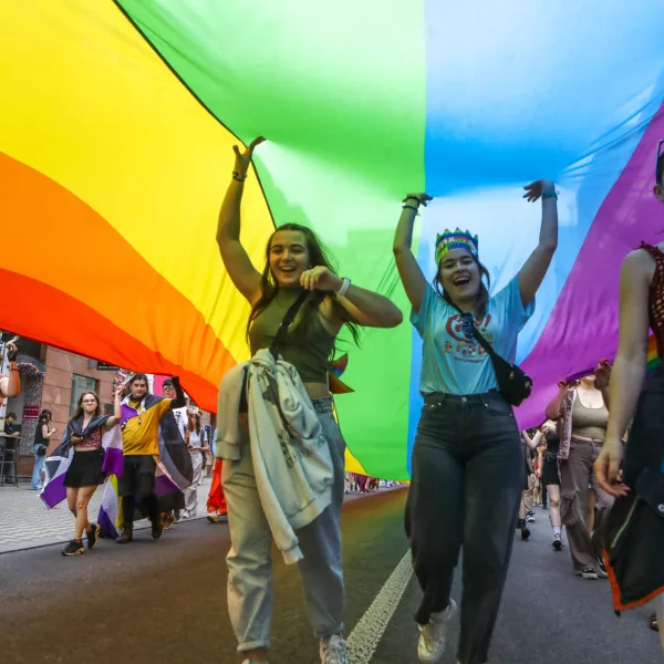 15.06.2024 - povorka po ulicah Ljubljane v okviru Parade ponosa 2024 - parada ponosa - Pride Foto: Luka Cjuha