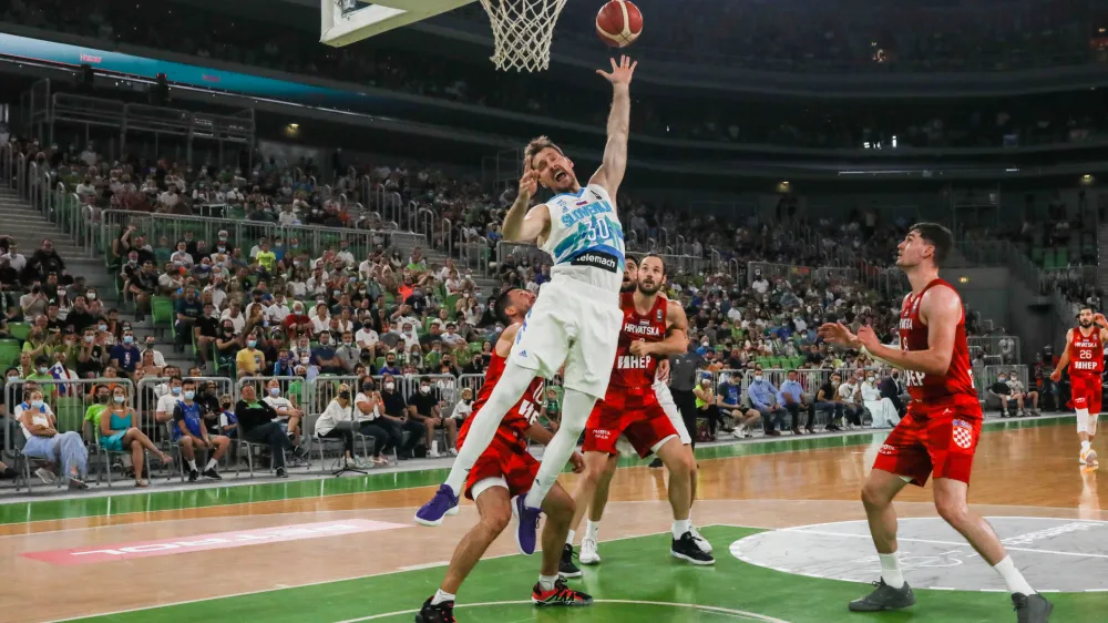 Zoran Dragić- 18.06.2021- Pripravljalna prijateljska tekma v koarki pred kvalifikacijami za olimpijske igre med Slovenijo in Hrvako. //FOTO: Bojan Velikonja