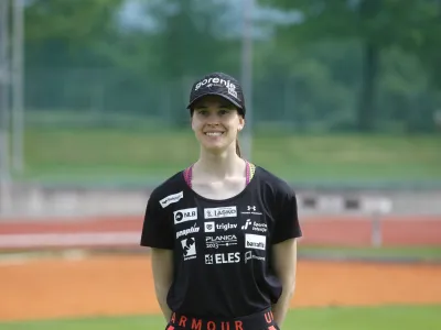 Urša Bogataj<br><br><br>- 17.05.2022 – Kranj – reprezentanca v smučarskih skokih – trenig smučarskih skakalcev pred začetkom poletne skakalne sezone svetovnega pokala - skakalci<br> <br>//FOTO: Luka Cjuha<br>