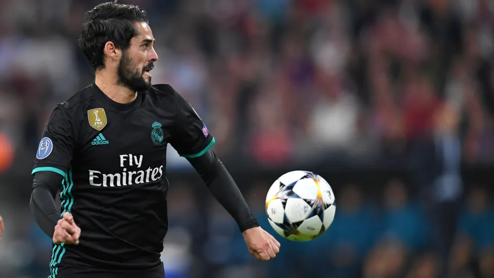 FILED - 25 April 2018, Bavaria, Munich: Real Madrid's Isco in action during the UEFA Champions League semifinal first leg soccer match between Bayern Munich and Real Madrid at Allianz Arena. Photo: Andreas Gebert/dpa