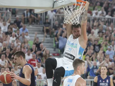 Luka Dončič- 17.08.2022 – košarka - pripravljalna tekma med Slovenijo In Srbijo //FOTO: Jaka Gasar