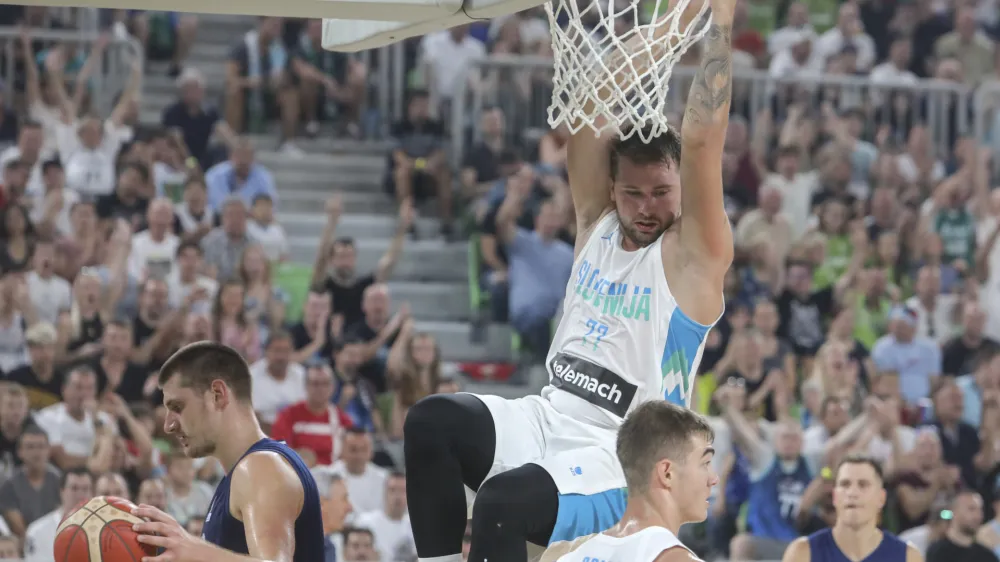 Luka Dončič- 17.08.2022 – košarka - pripravljalna tekma med Slovenijo In Srbijo //FOTO: Jaka Gasar