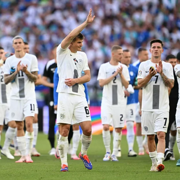 Soccer Football - Euro 2024 - Group C - Slovenia v Denmark - Stuttgart Arena, Stuttgart, Germany - June 16, 2024 Slovenia's Jaka Bijol reacts after the match REUTERS/Angelika Warmuth