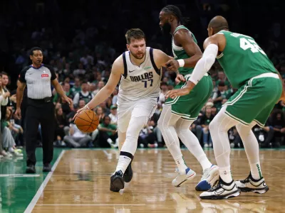 Za Luko Dončićem je kljub porazu v finalu najbolj uspešna sezona v ligi NBA. / Foto: USA TODAY Sports via Reuters