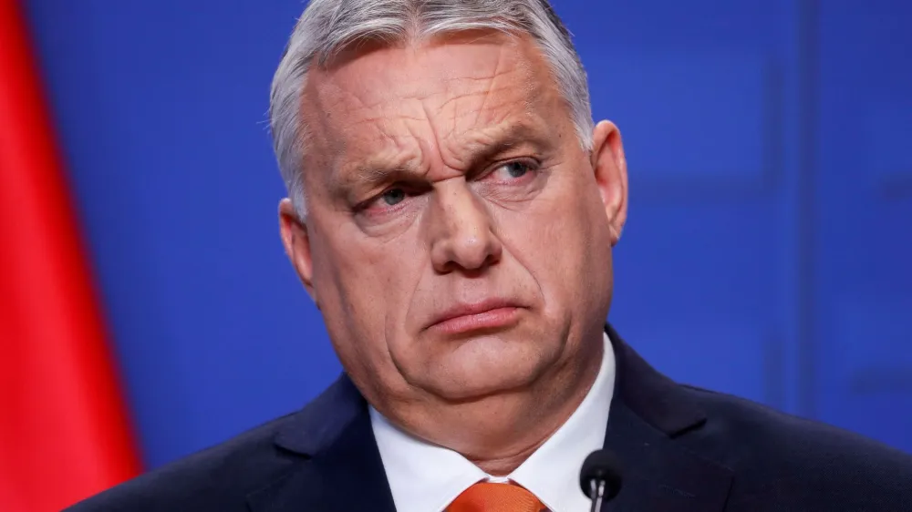 FILE PHOTO: Hungarian Prime Minister Viktor Orban holds a news conference after the parliamentary election in Budapest, Hungary April 6, 2022. REUTERS/Bernadett Szabo/File Photo