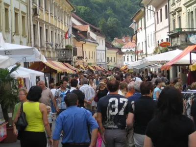 Utrinek s prireditve Šuštarska nedelja