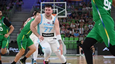 Luka Dončič28.06.2024 - Pripravljalna tekma v košarki, Slovenija: Brazilija, Dvorana Stožice, LjubljanaFOTO: Nik Erik Neubauer