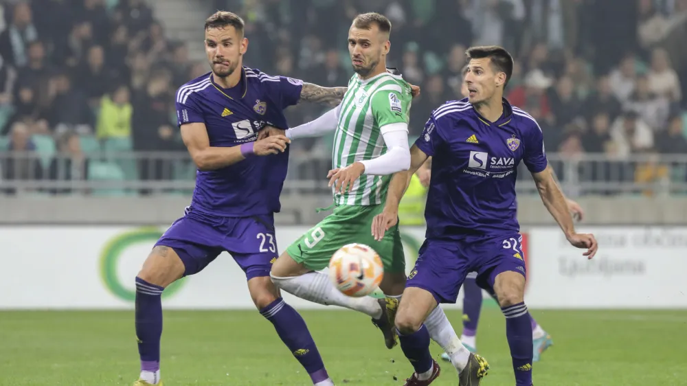 Mustafa Nukič - 15.10.2022 – nogomet – Olimpija: Maribor, Prva liga Telemacha, 13. krog //FOTO: Jaka Gasar