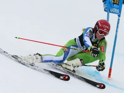 ﻿Ana Bucik- 54. pokal Zlata lisica 2018 - Svetovni pokal v alpskem ženskem smučanju – Kranjska gora – veleslalom  //FOTO: Bojan Velikonja