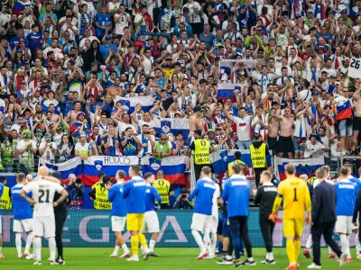 Nemcija, Frankfurt.Tekma osmine finala evropskega prvenstva v nogometu med Slovenijo in Portugalsko.