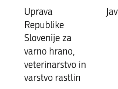 Preklic razpisa za vodjo PR-službe na upravi za varno hrano&nbsp;