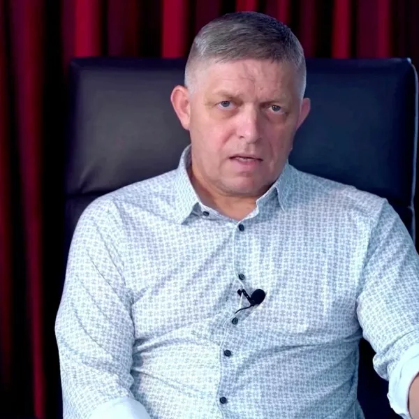 FILE PHOTO: Slovak Prime Minister Robert Fico addresses the nation for the first time after the shooting, before the EU Parliamentary Election, in Bratislava, Slovakia, in this screengrab taken from a social media video released on June 5, 2024. Robert Fico via Facebook/via REUTERS THIS IMAGE HAS BEEN SUPPLIED BY A THIRD PARTY./File Photo