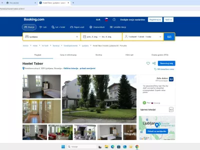 Dijaški dom Tabor oglašuje kapacitete preko strani booking.com.

 

 