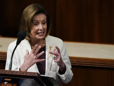 House Speaker Nancy Pelosi of Calif., speaks on the House floor at the Capitol in Washington, Thursday, Nov. 17, 2022. (AP Photo/Carolyn Kaster)