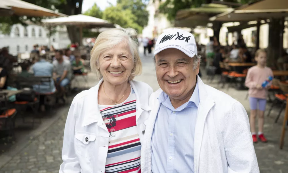 04.07.2024 - Vilma Kračun in João Crisóstomo na obisku v Ljubljani. 