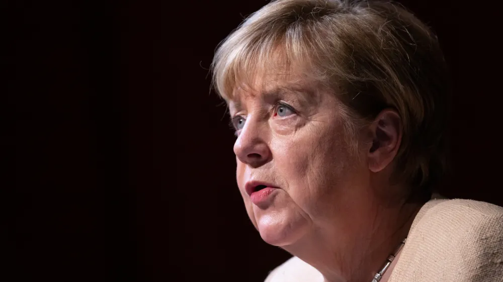 FILED - 06 October 2022, Bavaria, Munich: Former German Chancellor Angela Merkel attends a ceremony marking the 77th anniversary of the Sueddeutsche Zeitung. Merkel has admitted there were failures in her policy towards Russia. during an interview with the weekly newspaper Die Zeit that will be released on Thursday. Photo: Sven Hoppe/Deutsche Presse-Agentur GmbH/dpa