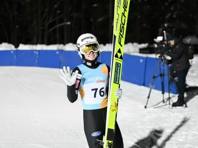 Ema Klinec- 21.12.2022 – Planica – smučarski skoki – člansko državno prvenstvo v smučarskih skokih na Bloudkovi velikanki -//FOTO: Nik Erik Neubauer