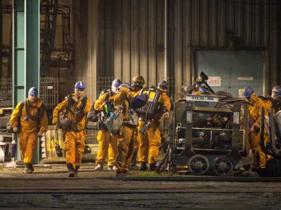 ﻿Rescue personnel prepare to search for missing miners after a methane explosion at the CSM hard coal mine in Karvina, Czech Republic, December 20, 2018. REUTERS/Stringer