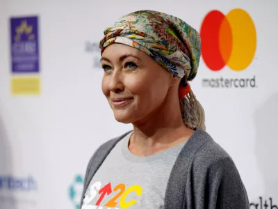 FILE PHOTO: Actress Shannen Doherty arrives for a Stand Up To Cancer (SU2C) fundraising event at Walt Disney Concert Hall in Los Angeles, California U.S., September 9, 2016.  REUTERS/Mario Anzuoni/File Photo