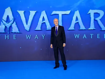 FILE PHOTO: Director James Cameron arrives at the world premiere of 'Avatar: The Way of Water' in London, Britain December 6, 2022. REUTERS/Toby Melville/File Photo