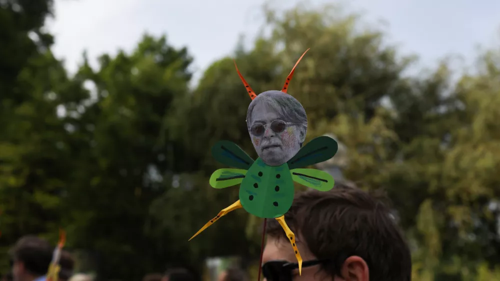 09.07.2024. Otvoritev razstave Ohranjamo narave sredi mesta ob 40. obletnice Parka Tivoli in protest za ohranitev narave Mladih za podnebne spremembe. Foto: Bojan Velikonja