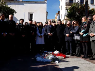 People observe a moment of silence a day after a 25-year-old Moroccan suspect attacked two churches, in Algeciras, Spain January 26, 2023. REUTERS/Marcelo del Pozo